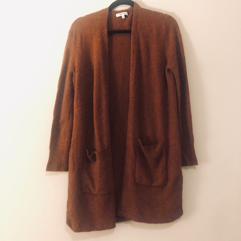 NWOT Madewell Kent Cardigan in Heather Clay (Rust)